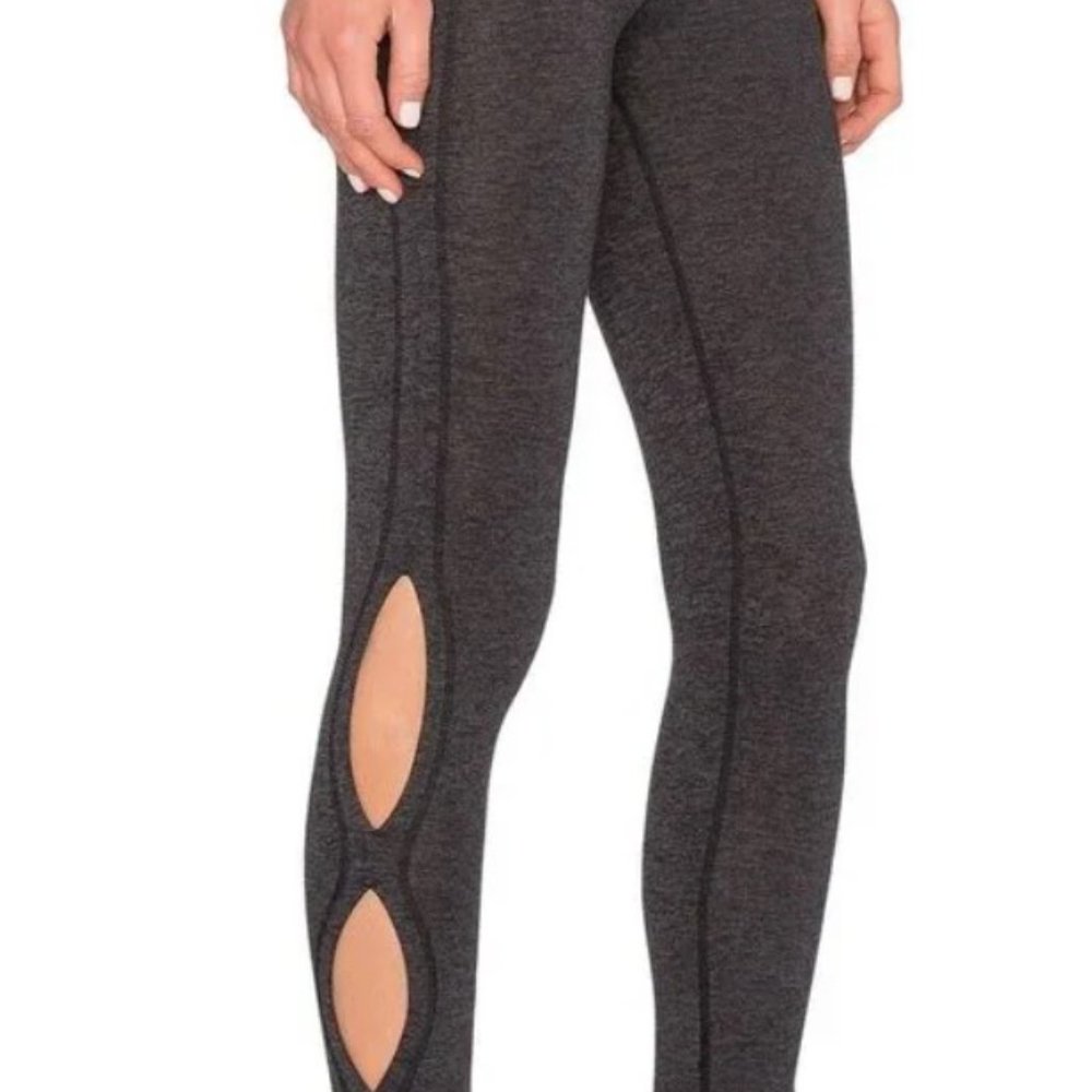 Free People FP Movement Women's Infinity Cutout Legging in Charcoal